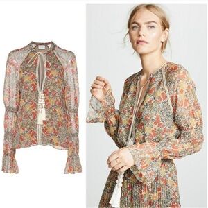 Alexis Samera peasant floral print blouse